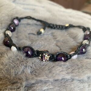 Amethyst Bead Bracelet